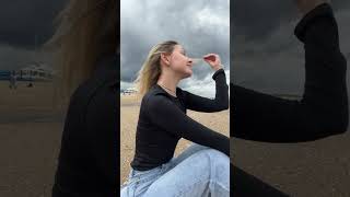 Asmr on the beach 🏝️ #asmr #relax #asmrsounds #asmrtingles #асмр #asmrocean #asmroceansounds