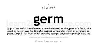 How to pronounce Germ | English pronunciation