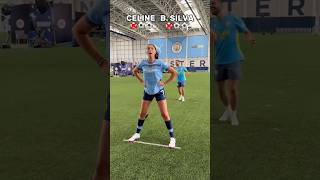 BERNARDO SILVA vs CELINE DEPT: TRICKSHOT CHALLENGES 🎯 #shorts #football #soccer