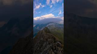 Crib Goch #cribgoch #northwales #snowdon #snowdonia #explore #Wales #mountain #exposed #climbing