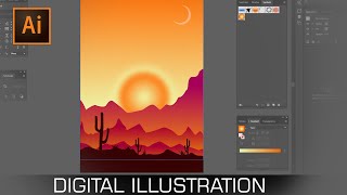 ADOBE ILLUSTRATOR  :  How To Get digital illustration with Adobe Illustrator