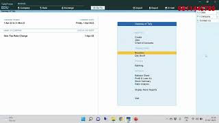 How to Change GST Tax Rate Date Wise in Tally Prime, Check Description for more Video's