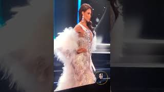 Miss Venezuela, Díana Silva en su desfile preliminar en traje de Gala. #missvenezuela #missuniverse