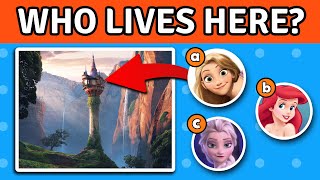 Guess Who LIVES in this DISNEY HOUSE | Disney Movie Quiz Challenge