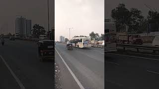 PMPML OL 12m AC electric bus on 44 from Akurdi Station to Katraj Bypass #pmpml #shorts  #trending