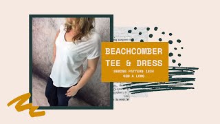 Pattern #1834 Beachcomber Tee Shirt & Dress Sew-A-Long - a dress or tee with back neckline crossover