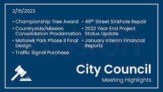 City of Mission Council Meeting 2-15-2023