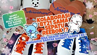 BT21 X REEBOOK COMPLETE 2LCS RJ & KOYA REVIEW (BONUS GRAFIR NAMA, POUCH, PIN, SELIMUT! [ INDONESIA ]