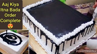 Black Forest Cake | Itna Bada Order 😱 Kaise Kiya Complete🤔 | 3 Pound Cake