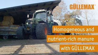 Homogeneous and nutrient rich manure with GÜLLEMAX_Subtitle English