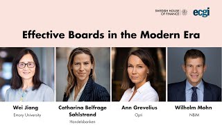 Effective Boards in the Modern Era