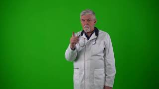 Doctor Green Screen footage free. Make your video!