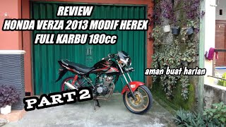 REVIEW HONDA VERZA 150 BORE UP PART 2