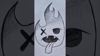 How to Draw an Easy Flame Face - Fire Drawing Step by Step - Easy Drawings for Beginners