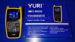 Yuri ysm 999dx Digital Finder Satellite Dd free Dish Db Meter with Torch 10 indian language