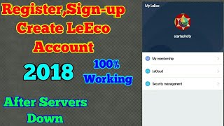 How to Register LeEco Account | Create LeEco Account | Sign-up LeEco Account 2018