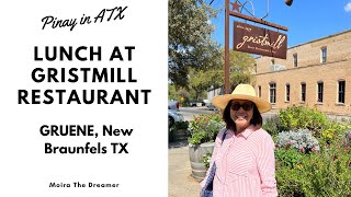 Lunch at Gristmill Restaurant in Gruene New Braunfels TX | Pinay in ATX