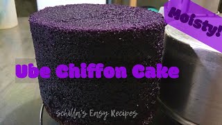 Ube Chiffon Cake ( Moist )| Schilla's Easy Recipes