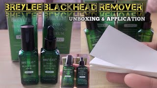 BREYLEE STEP 1 & STEP 2 Removes Blackheads I Unboxing & Application Review