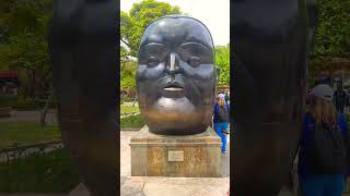 Statues of Plaza Botero in Medellin Colombia