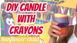 DIY candle with CRAYONS | DIY Candle