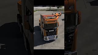 🚛💨 Scania, gabarytowy ładunek rurociągu i wyzwania w TruckersMP! Gotowi na jazdę? 👀 #ETS2 #shorts