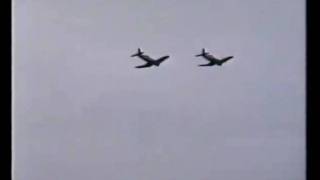 Red Spitfire G-FIRE - Corsair Pair - RAF Alconbury 14 August 1988