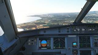 Smooth Landing into Sunny Paphos (LCLK) | Fenix A320 IAE | MSFS