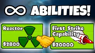 How Far Can This BROKEN Infinite Abilities Strategy Get? (Bloons TD Battles)