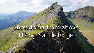 Hiking Nantlle Ridge, Snowdonia. (Drone footage DJI Air2S)