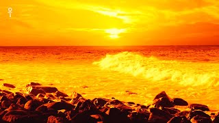 Nature Sunset Meditation, Ocean Sounds For Deep Sleep 30 Minutes Calm Waves