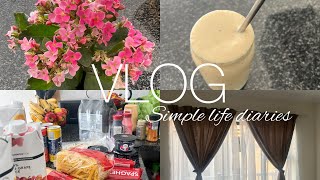 VLOG - simple life diaries, let’s get it together, curtain hunt 😩, grocery haul | Neilwe K