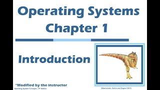 Operating Systems Chapter 1 Part 1