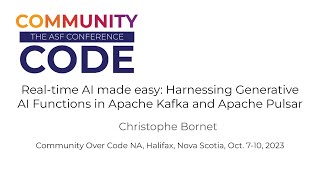 Real-time AI made easy: Harnessing Generative AI Functions in Apache Kafka and Apache Pulsar