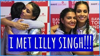 The Time I Met Lilly Singh (IISuperwomanII) | Bawse Book Tour Mumbai 2017 #ticklevlogs