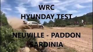 Thierry NEUVILLE / Hayden PADDON tests in SARDINIA 2018