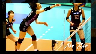 Japan - 迫田さおりSaori SAKODA {Air Rio} Rises Higher | Classic Back row Attacks