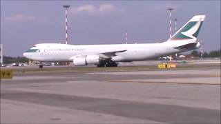 [PLANE SPOTTING] Boeing 747-800 Cathay Pacific Cargo at Milan Malpensa