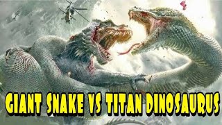 PERTARUNGAN DUA HEWAN PERSEJARAH ULAR PURBA VS DINOSAURUS || ALUR FILM CERITA LENGKAP