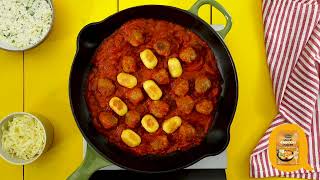 Trio de lasagne aux gnocchis à poêler et aux boulettes de viande | Olivieri®