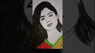 Rashmika Drawing, india art painting, meetvils art,#meetvils #drawing