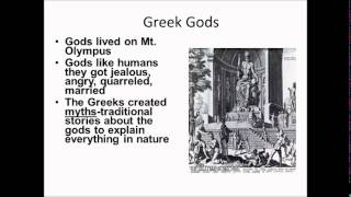 Unit 4 Part 2-Greek Religion and Mythology