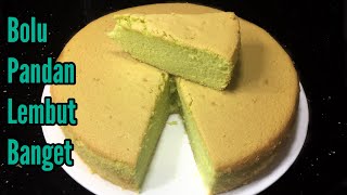 RESEP BOLU PANDAN SUPER LEMBUT - cara buat bolu pandan lembut