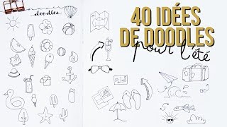 40 IDÉES DE DOODLES POUR L'ÉTÉ POUR LE BUJO