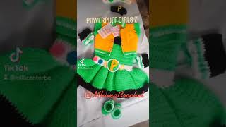 CROCHET POWERPUFF GIRLS Z COSTUME - Blossom, Bubbles and Buttercup