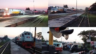 Kereta Api Maghrib Di JPL 118 Dekat Stasiun Lemah Abang Cikarang Bekasi