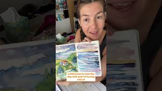 Painting watercolour landscapes