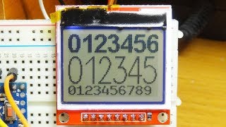 Font Set for Displaying Numbers in Arduino Projects