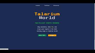 Talarium World - новая крипто ММОРПГ, токен игры уже сделал 1,5х. Без вложений.