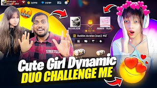 Cute Girl Challenge Me For Dynamic Duo 😱 In Full Map Lobby Propose Challenge - Garena Free Fire Max